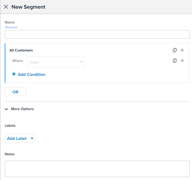 CloudStream segment configuration CloudStream segment configuration