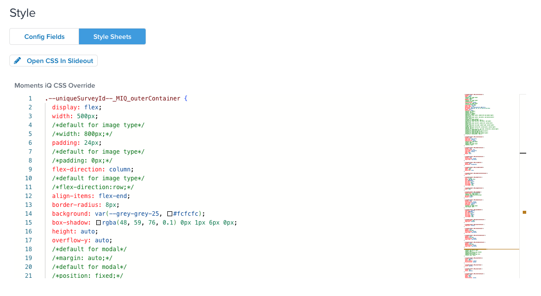Moments iQ CSS Moments iQ CSS