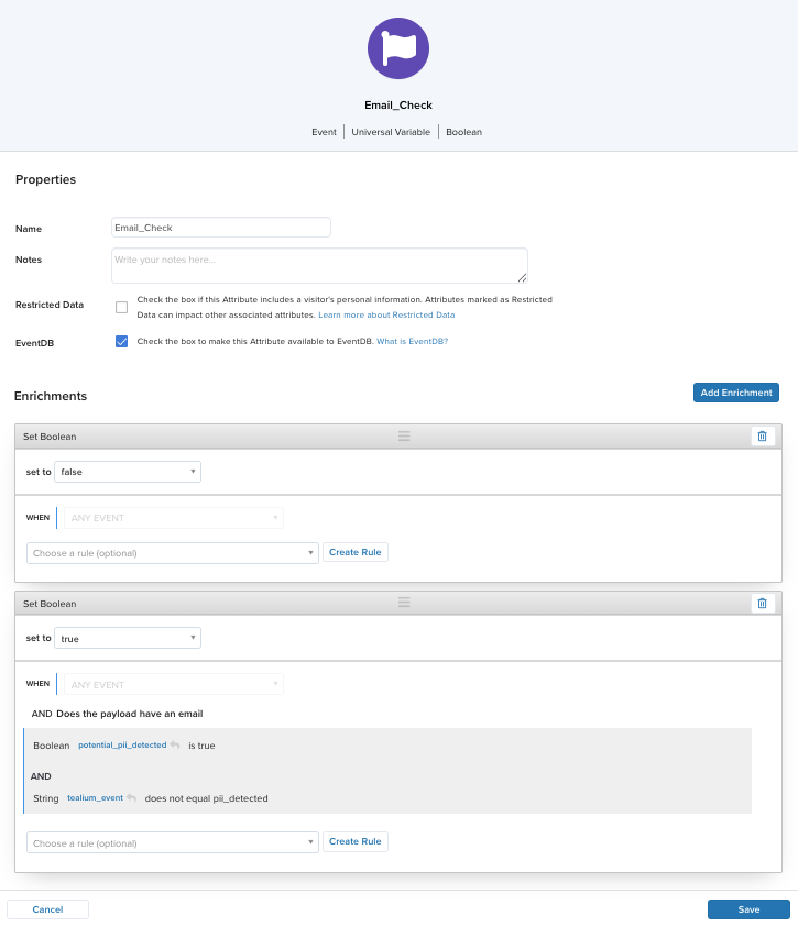 Email check attribute Email check attribute
