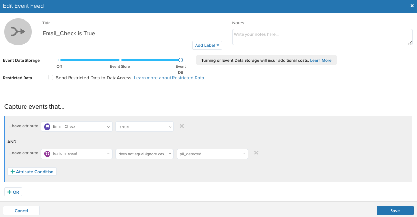 Email check event feed Email check event feed