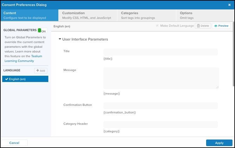 web preference manager