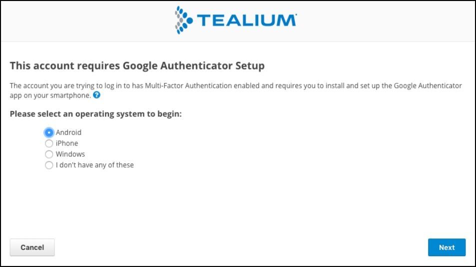 Google Authenticator Setup - Android