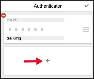 Launch Authenticator and Add New