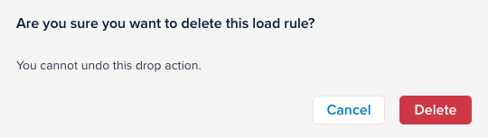 Delete load rule