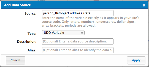 Flat Object Datasource