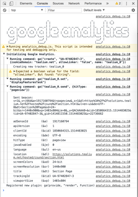 What is sent to Google Analytics