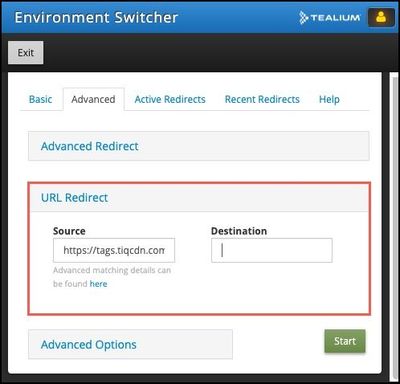 Tealium Tools_Environment Switcher_Advanced Tab_URL Redirect.jpg