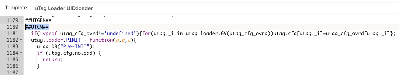 uTag Loader template uTag Loader template
