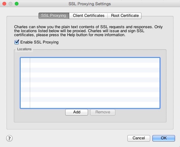 Enable SSL Proxying