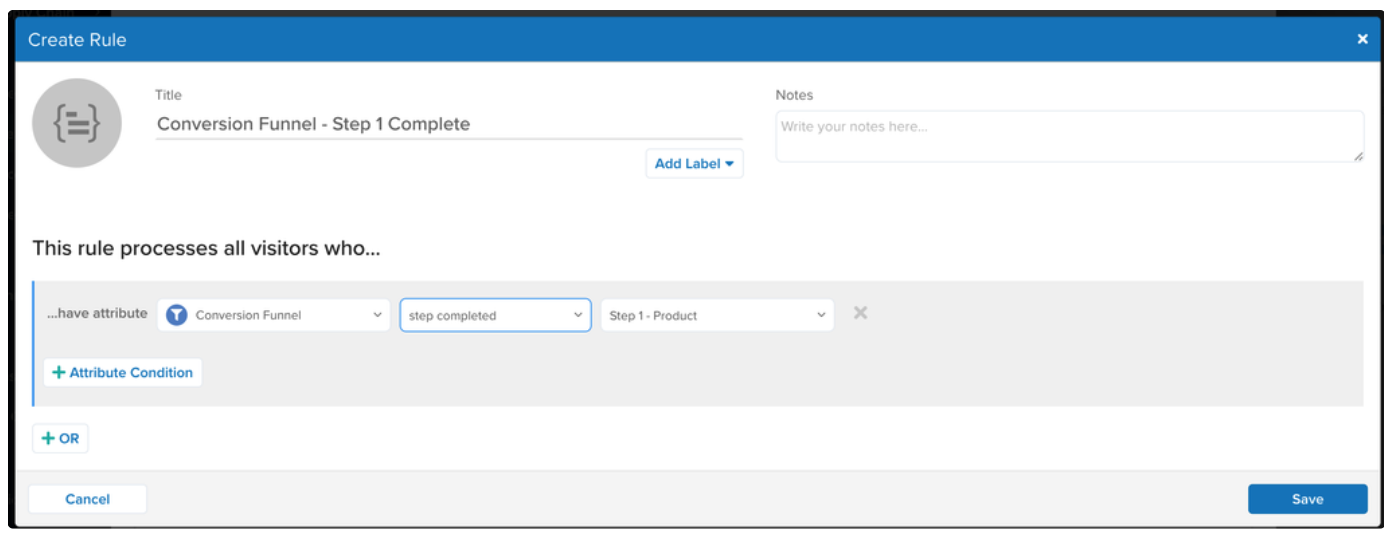 Conversion Funnel - Step 1 Complete Conversion Funnel - Step 1 Complete