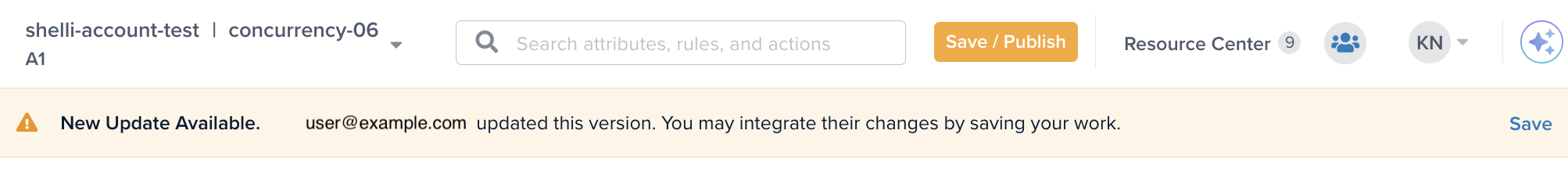 Concurrency notification when you have made changes Concurrency notification when you have made changes